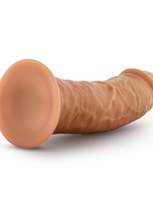 dr. skin glide 8 inch self lubricating dildo mocha
