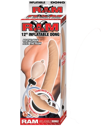 ram 12 inch inflatable dong flesh