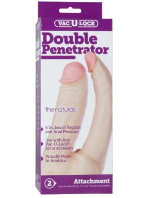 vac u lock double penetrator white