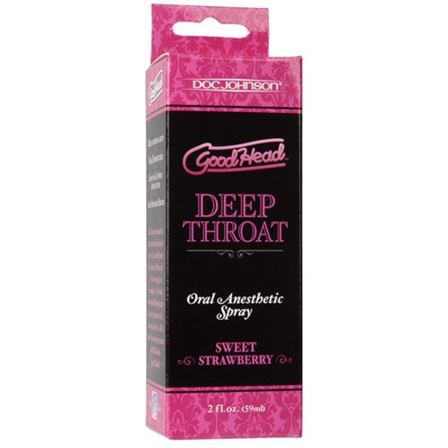 good head deep throat spray sweet strawberry