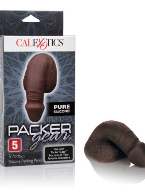 packer gear 5 inch silicone packing penis black