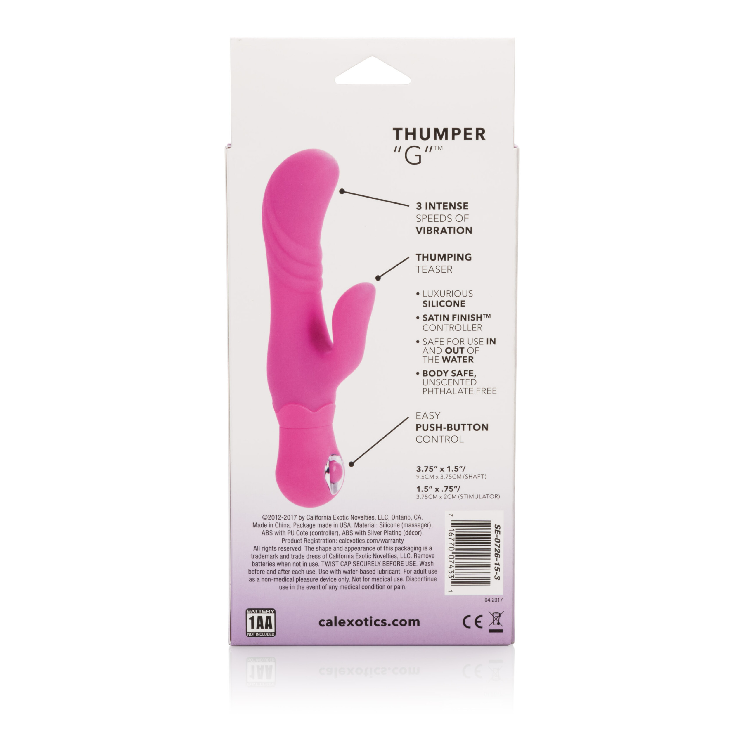 posh silicone thumper g pink