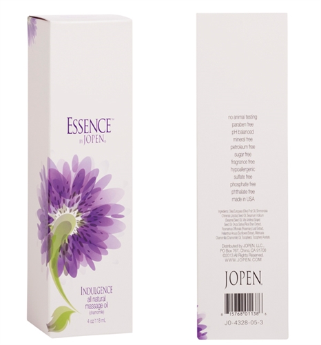 essence indulgence all natural massage oil yuzu 4 fl. oz.