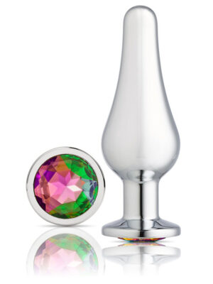 cloud 9 novelties gems silver chrome tall plug medium cloud 9 novelties gems silver chrome tall plug medium