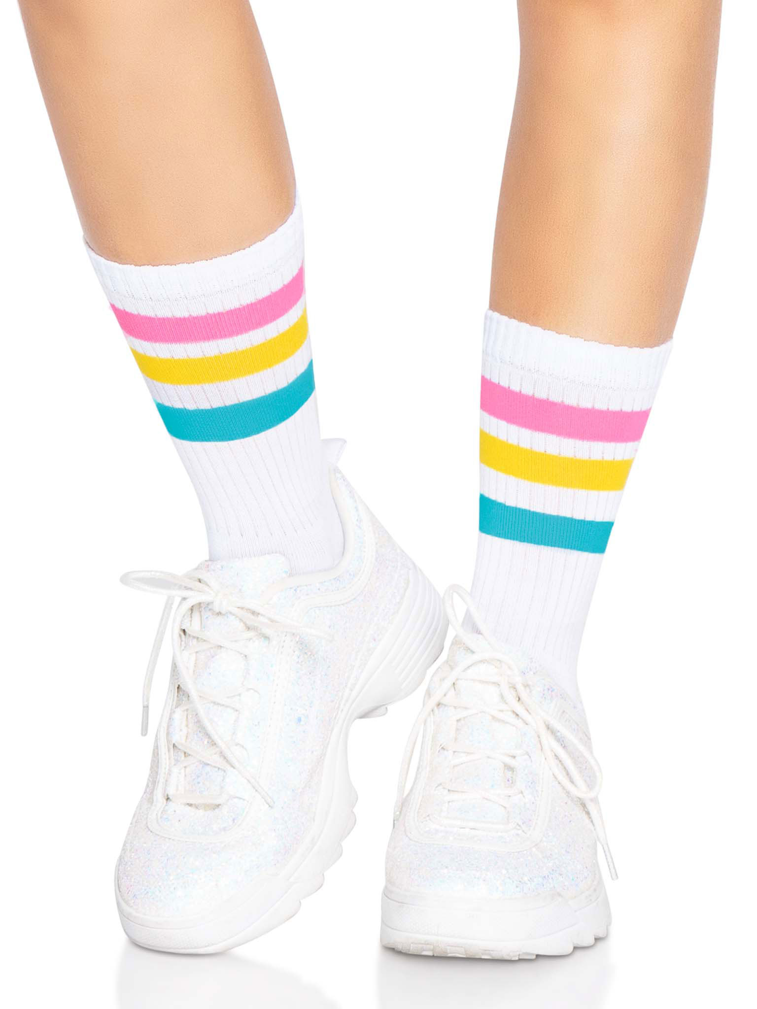 pride crew socks one size pansexual