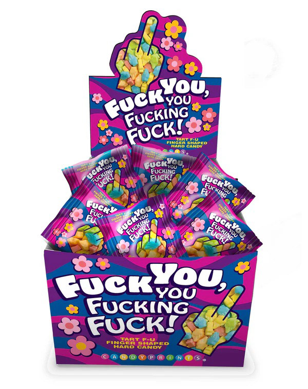 fuck you, you fucking fuck! candy display of 100pcs fuck you, you fucking fuck! candy display of 100pcs