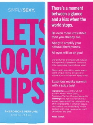 simply sexy pheromone perfume lets lock lips 0.3 oz