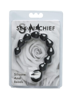 sex and mischief silicone anal beads black sex and mischief silicone anal beads black