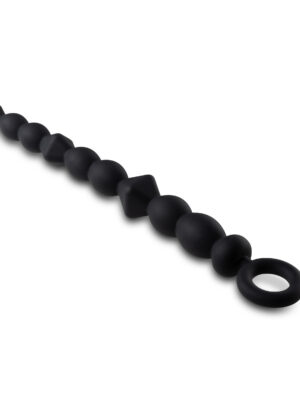 anal adventures platinum silicone beginner anal beads black anal adventures platinum silicone beginner anal beads black