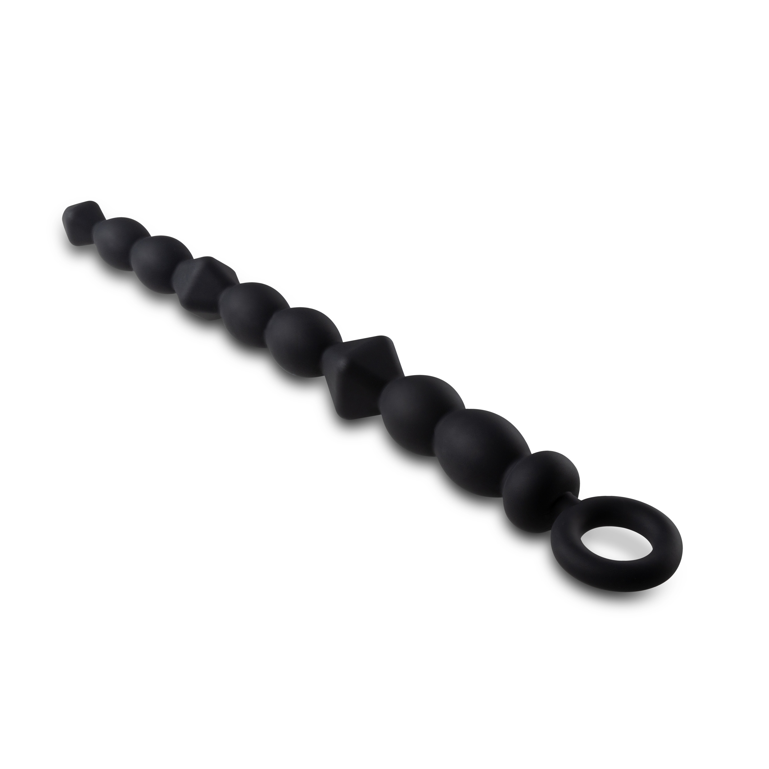 anal adventures platinum silicone beginner anal beads black