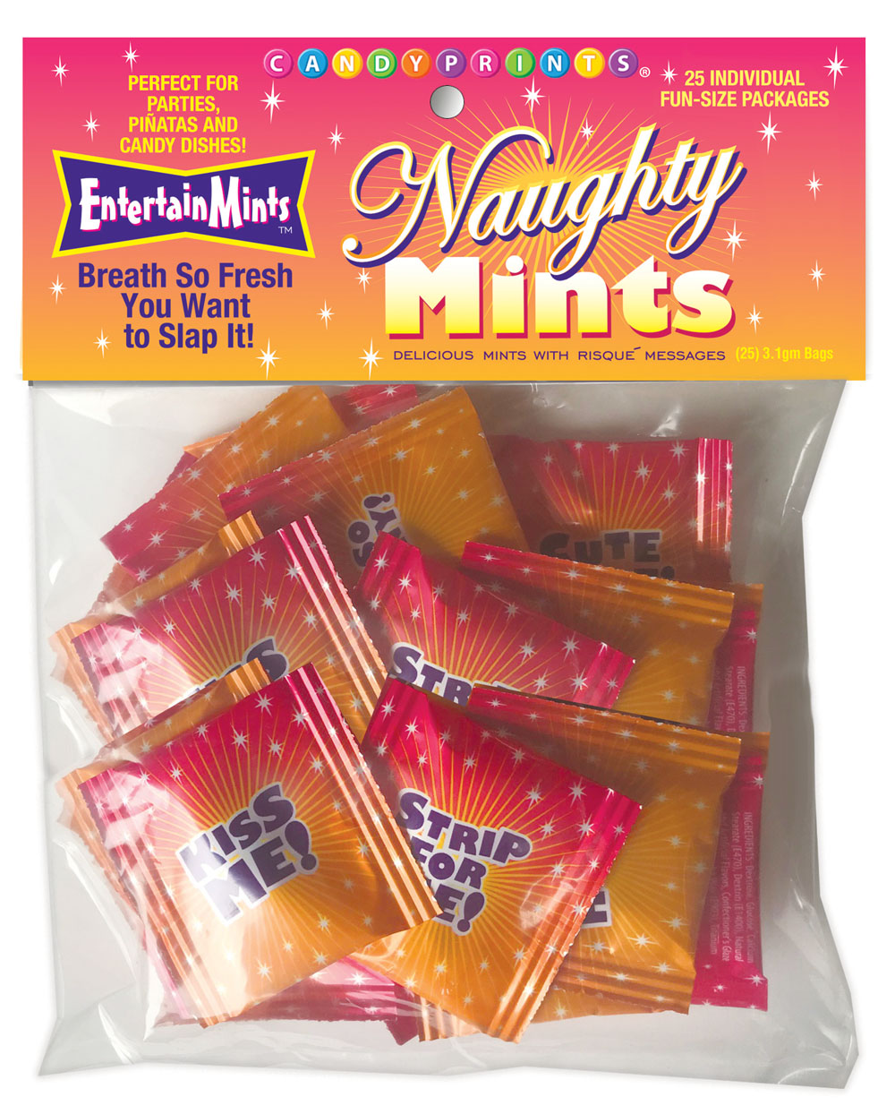 naughty mints 25 individual fun size packages naughty mints 25 individual fun size packages
