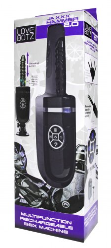 love botz jaxxx hammer 2.0 multi function rechargeable sex machine