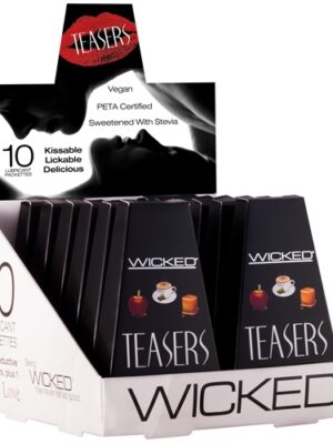 teasers 12 piece display each containing 10 lubricant packettes teasers 12 piece display each containing 10 lubricant packettes