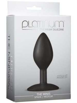 platinum premium silicone the mini's spade medium black