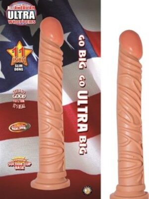 all american ultra whoppers 11 in slim head dong flesh