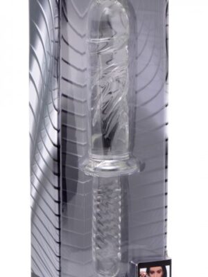 brutus glass dildo thruster clear