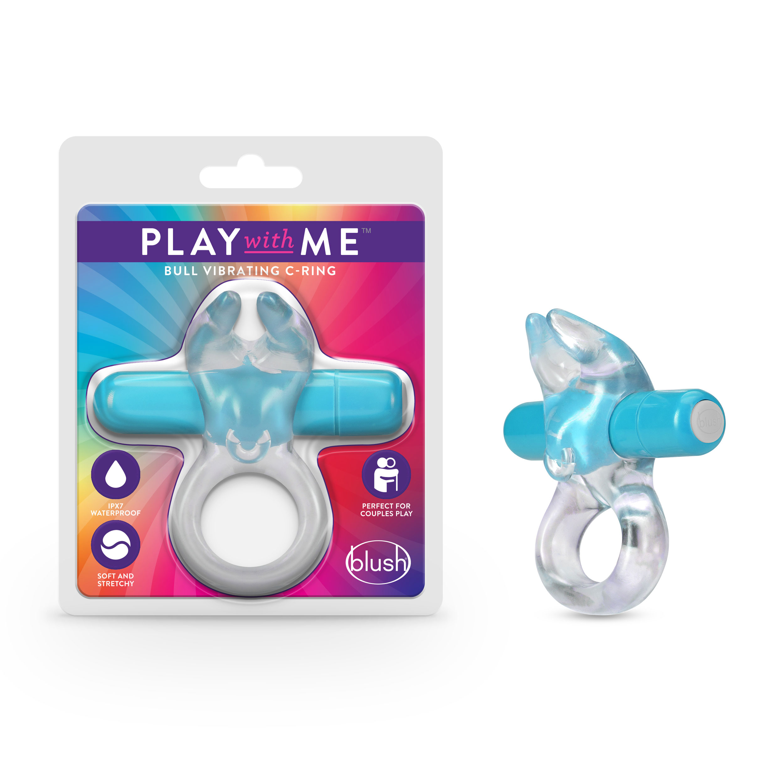 play with me bull vibrating c ring blue play with me bull vibrating c ring blue