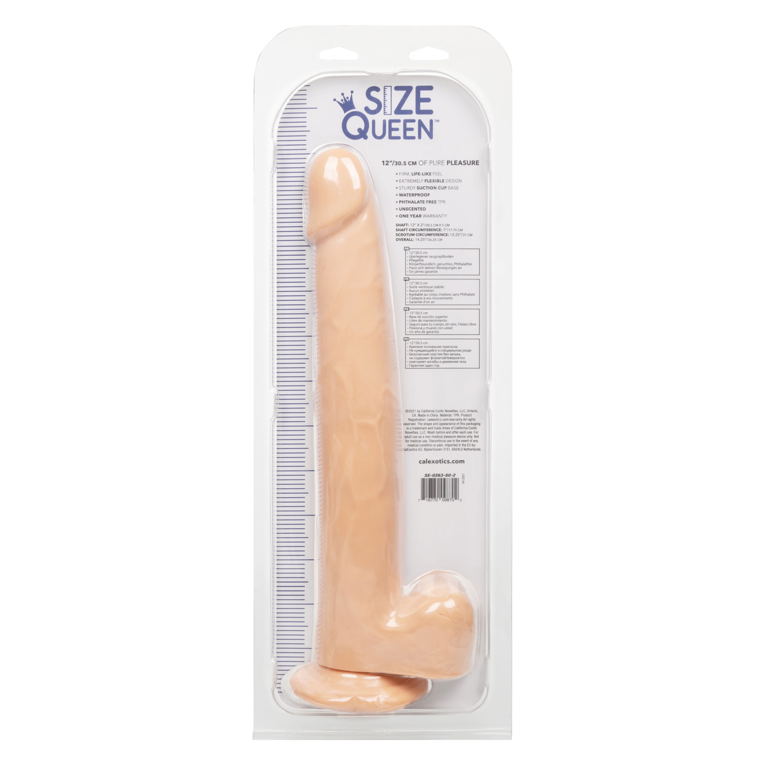 size queen 12 inch/30.5 cm ivory