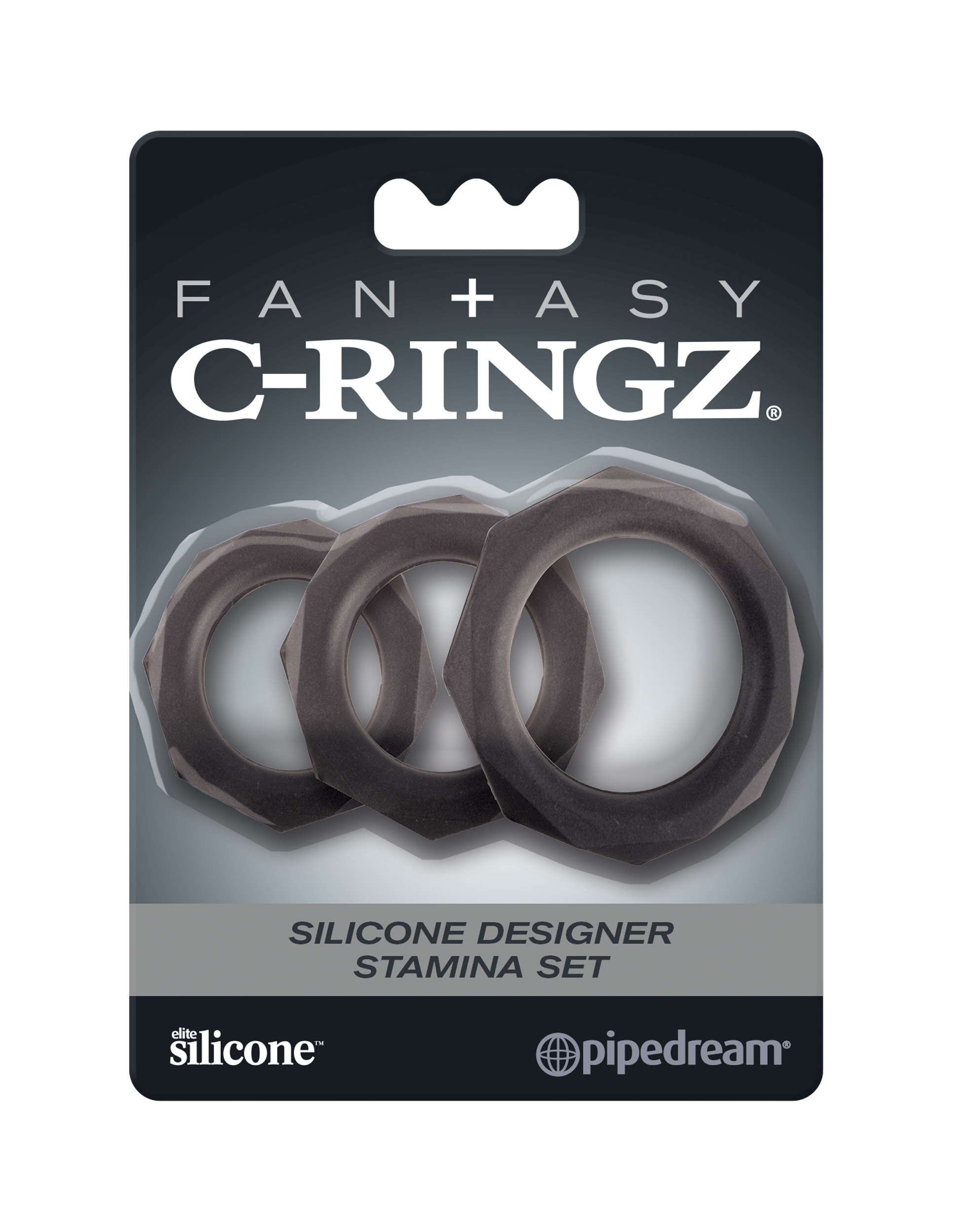 fantasy c ringz silicone designer stamina set black