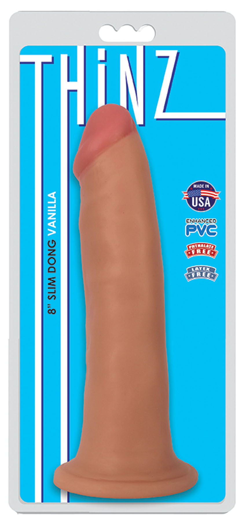8 inch slim dong vanilla