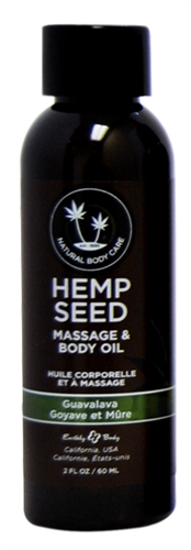 hemp seed massage and body oil guavalava 2 fl. oz/ 60ml
