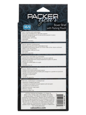 packer gear boxer brief with packing pouch xs/s