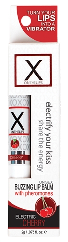 x on the lips balm electric cherry .75 oz. x on the lips balm electric cherry .75 oz.