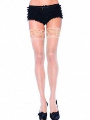 stay up lace top sheer thigh highs queen size nude stay up lace top sheer thigh highs queen size nude