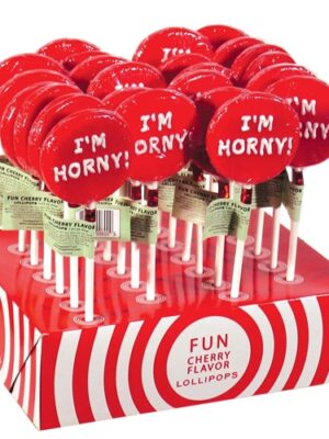 i'm horny! lollipops 24 piece display