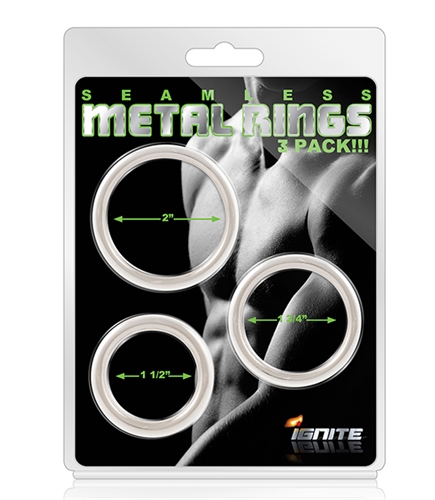 seamless metal rings 3 pack