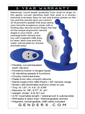 beaded pleasure blue