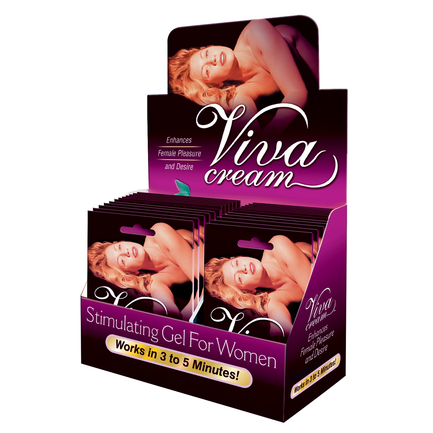 viva cream 24 packet display