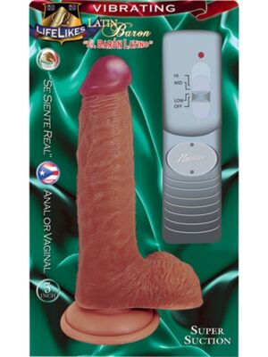 lifelike vibrating latin baron 5"