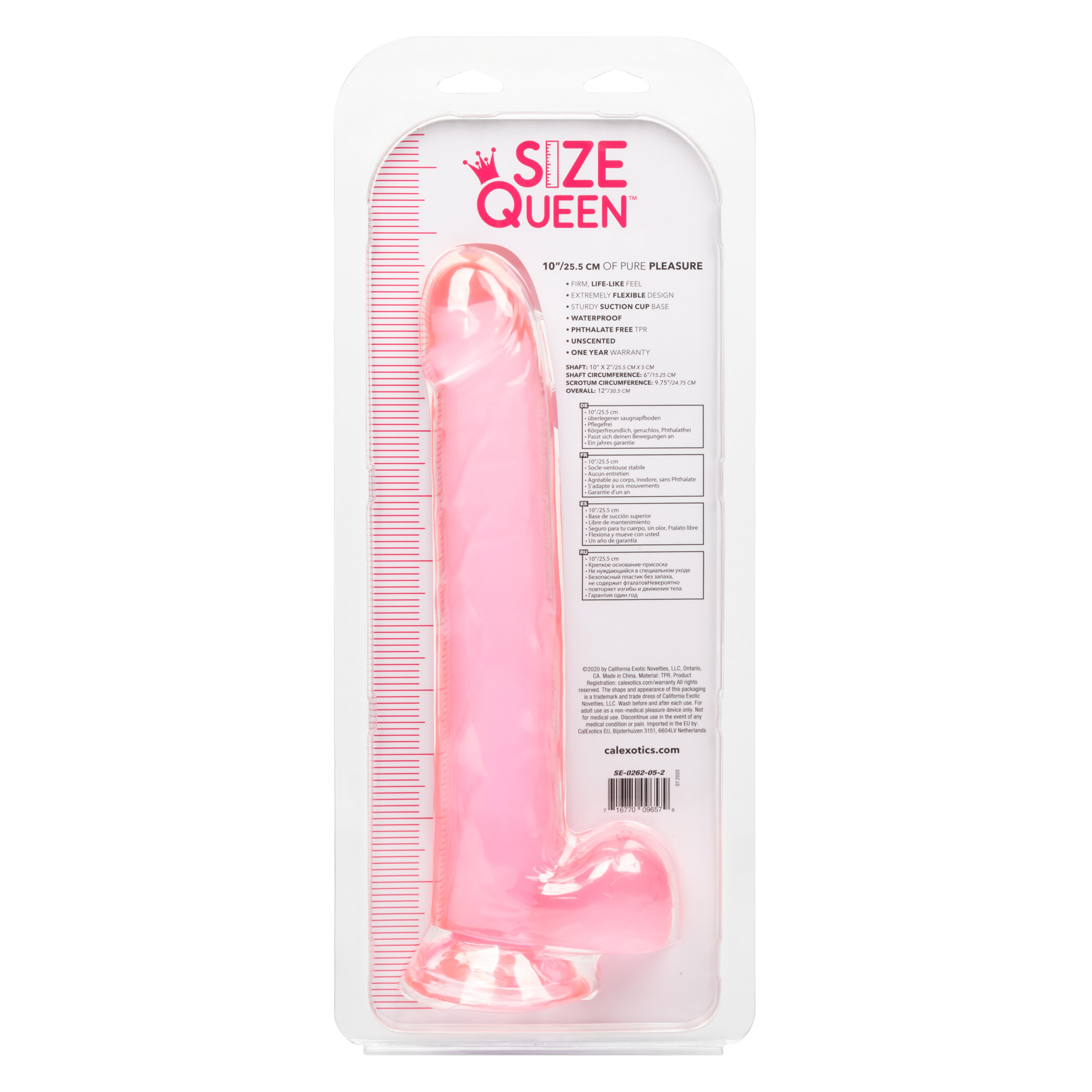 size queen 10 inch/25.5 cm pink size queen 10 inch/25.5 cm pink