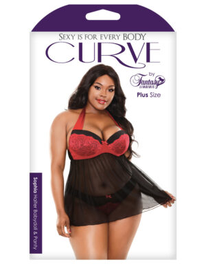 sophia halter babydoll & panty 1x2x