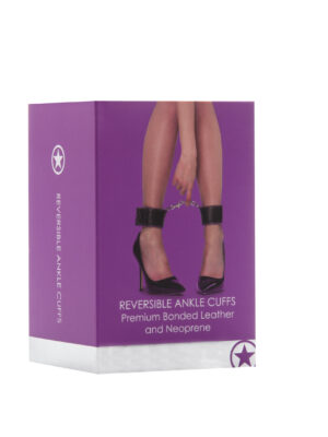 reversible ankle cuffs premium bonded leather and neoprene purple reversible ankle cuffs premium bonded leather and neoprene purple