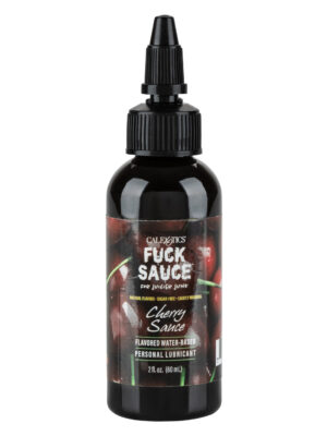 fuck sauce flavored water based personal lubricant cherry 2 fl. oz.