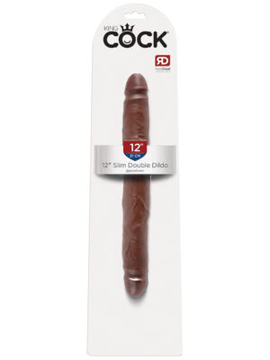 king cock 12 inch slim double dildo brown king cock 12 inch slim double dildo brown