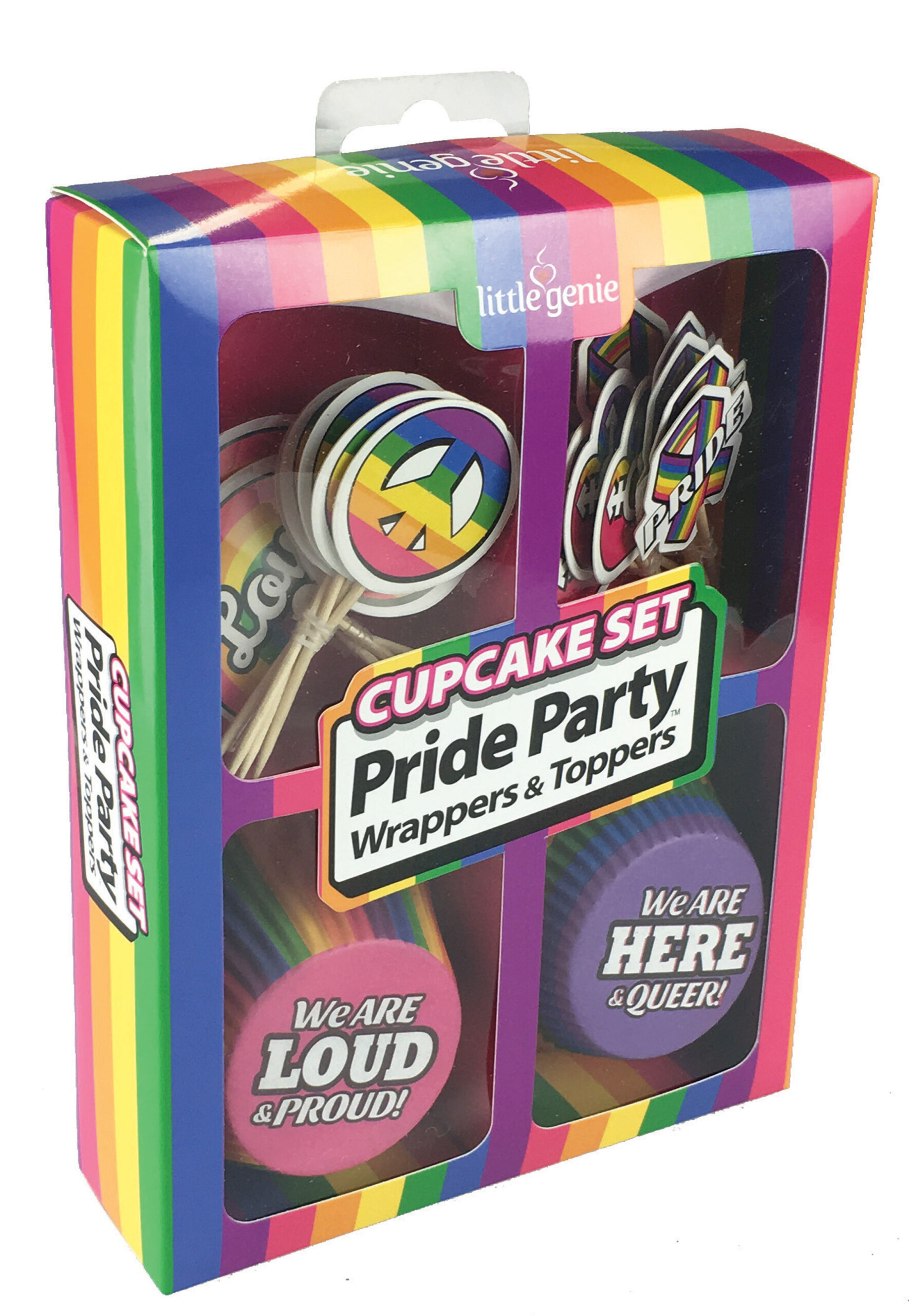 cupcake set pride party wrappers & toppers