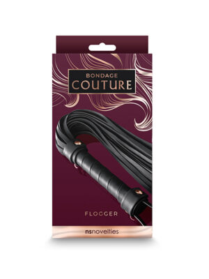 bondage couture flogger black bondage couture flogger black