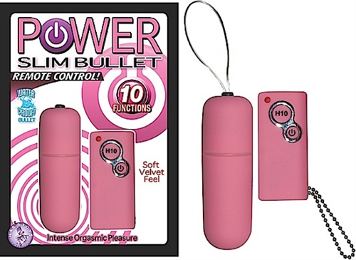 power slim bullet remote control pink