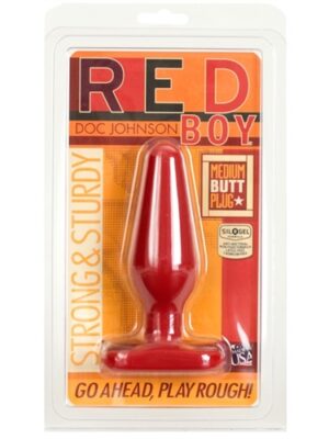 red boy medium butt plug