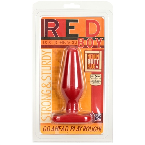 red boy medium butt plug