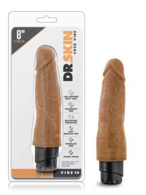 dr. skin cock vibe 14 8 inch vibrating cock mocha dr. skin cock vibe 14 8 inch vibrating cock mocha