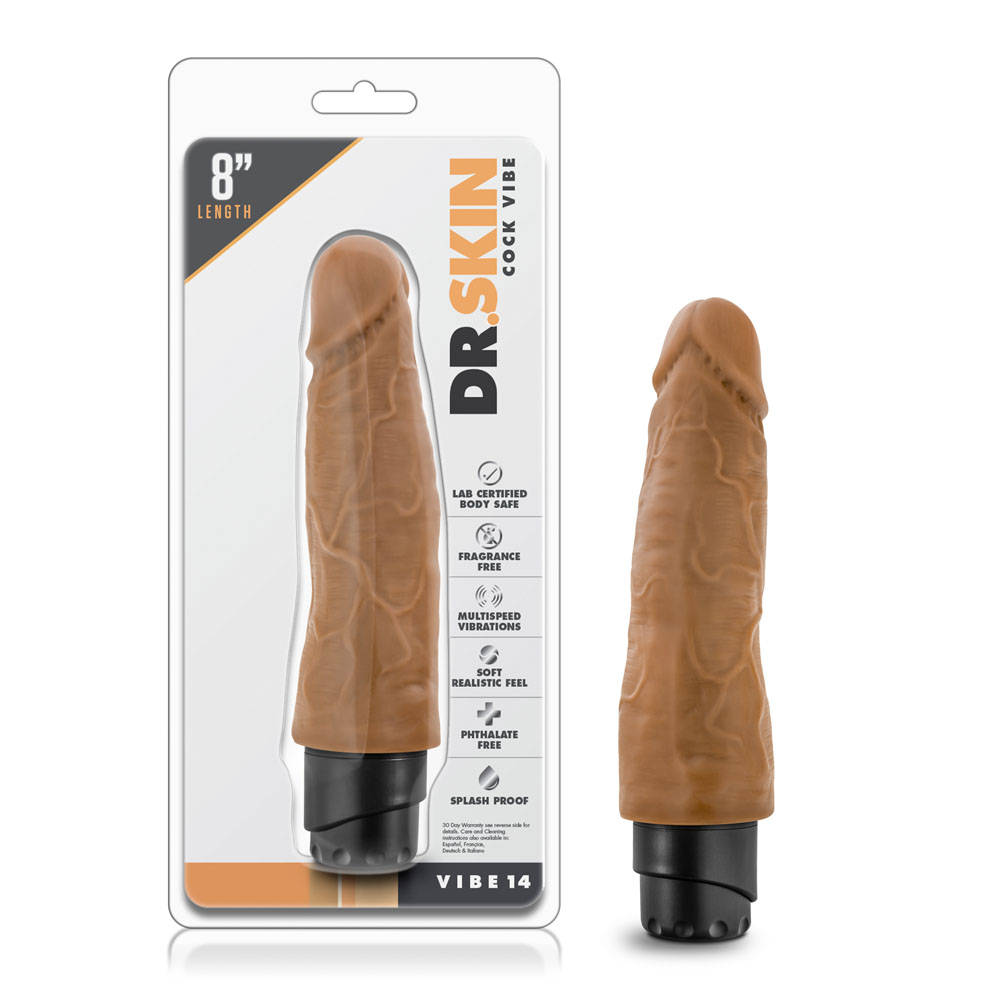 dr. skin cock vibe 14 8 inch vibrating cock mocha dr. skin cock vibe 14 8 inch vibrating cock mocha