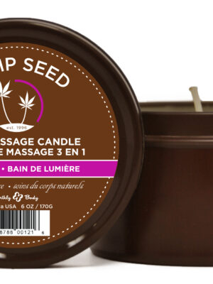 hemp seed 3 in 1 massage candle skinny dip 6 oz.