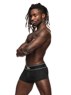 modal rib pouch short small black modal rib pouch short small black