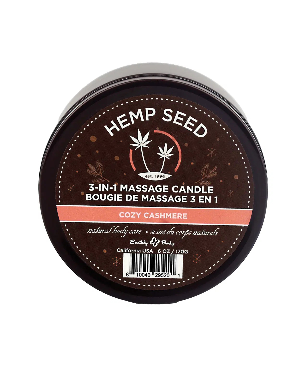 3 in 1 massage candle 6 oz. cozy cashmere