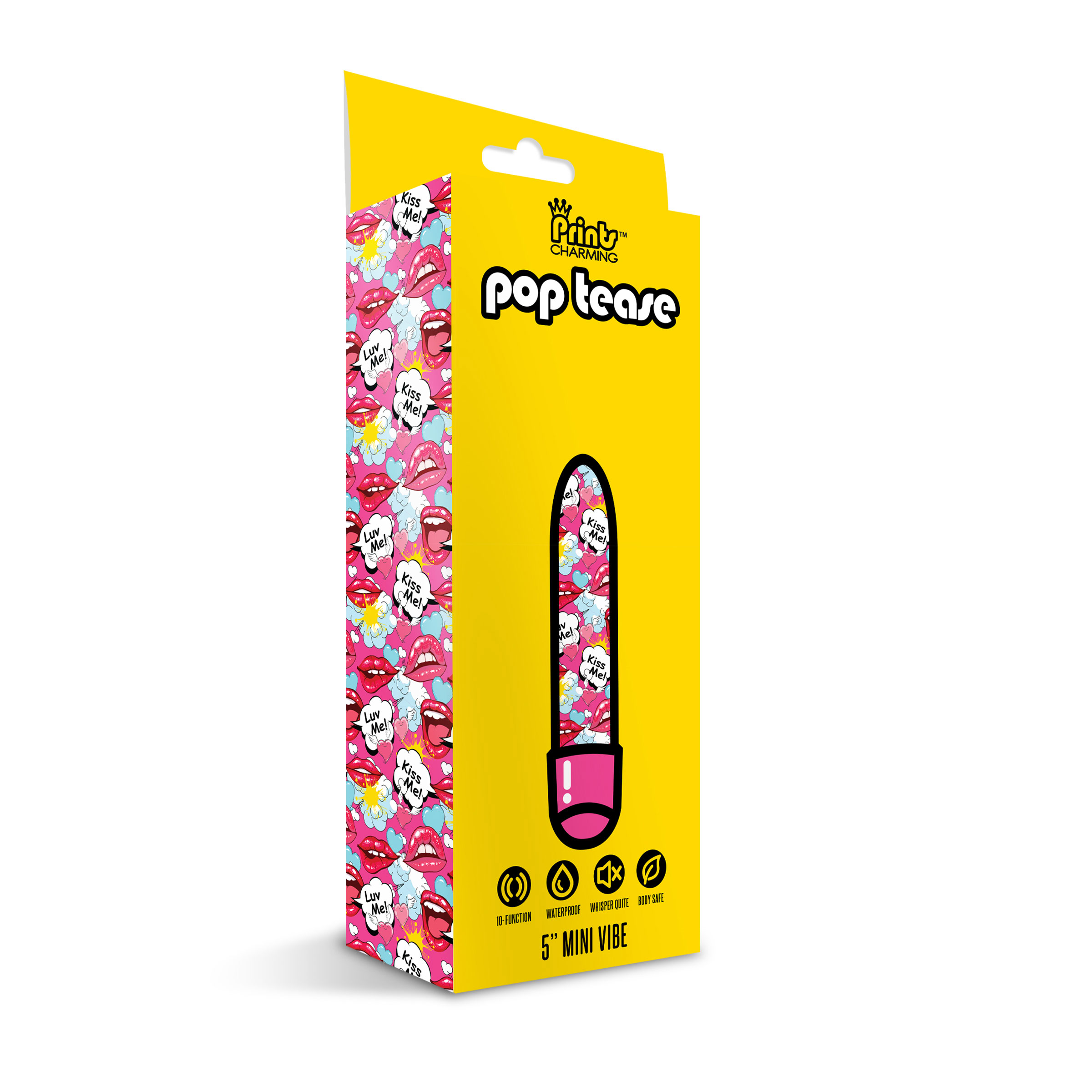 prints charming pop tease 5 inch mini vibe kiss me pink prints charming pop tease 5 inch mini vibe kiss me pink