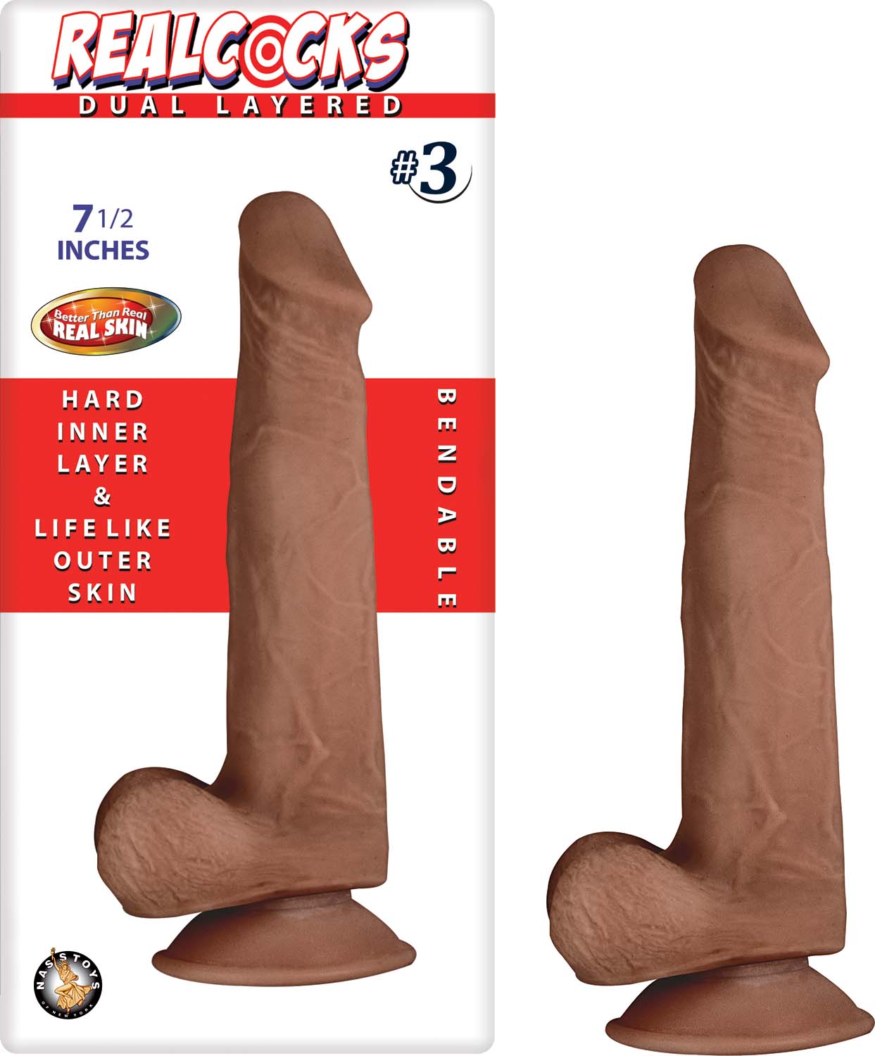 realcocks dual layered #3 brown